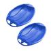 UHUYA Snow Sled Sleds for Kids Round Snow Slider Disc Saucer Sled Snow Grass Sand Sled Board Winter Outdoor Sports Snow Toys Gift for Kid and Adults Blue 2pc