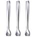 3 Pcs Air Fryers Mini Food Multi-purpose Tongs Restaurant Towel Clips Sugar Cube Tongs Barbecue Whisky Stainless Steel