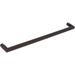 XiKe 24 Square Corner Single Side Towel Bar in Antique Black Finish for Glass Shower Doors with 1/2 inch Hole Diameter 24 inches Apart