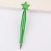 Christmas Gift Stationery Supplies Smooth Office Star Shaped Pen Creative Ballpoint Pen Gel Ink Rollerball Pens GREEN