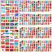 World Flags Sticker Self-adhesive Map Passport Stickers Country Suitcase Football Child