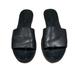 Madewell Shoes | Madewell Sandal Sz 8.5 The Boardwalk Post Slide Black Leather Slip On Flat Beach | Color: Black | Size: 8.5