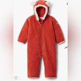 Columbia Jackets & Coats | Columbia Fleece “Tiny Bear” Bunting 3-6 Mo | Color: Orange/Red | Size: 3-6mb