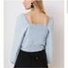 Anthropologie Tops | Anthropologie Cloth & Stone Smocked Chambray Top | Color: Blue | Size: S