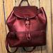 Coach Bags | Coach Metallic Red Leather Backpack Purse | Color: Red | Size: Os