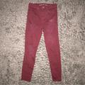 American Eagle Outfitters Jeans | American Eagle High Waisted Ripped Jeggings | Color: Red | Size: 8