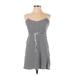 H&M Casual Dress: Black Stripes Dresses - Women's Size X-Small