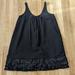 Burberry Dresses | Burberry Black Sleeves Tank Silk Dress With Ruffle Trim Nwt | Color: Black | Size: 14w