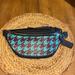 Coach Bags | Coach Warren Mini Belt Bag With Houndstooth Print/Fanny Pack | Color: Blue/Red | Size: Os