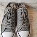 Converse Shoes | Converse Grey Leather Low Top Sneakers Men's Size 7.5 Women's Size 9.5 | Color: Gray/White | Size: 9.5