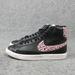 Nike Shoes | Nike Blazer Mid Girls Shoes Size 7y Sneakers Black Pink Cheetah Da4674-001 | Color: Black/Pink | Size: 7g