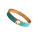 Kate Spade Jewelry | Kate Spade New York | Hole Punch Spade Teal/Gold Bangle Bracelet | Color: Blue/Gold | Size: Os