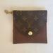 Louis Vuitton Bags | Authentic Re-Purposed Louis Vuitton Card And Money Wallet With Brass Key Ring. | Color: Brown | Size: 4.54.5