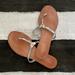 Coach Shoes | Coach Rachel Sandals/ Flip Flops. Size 7.5 In Silver. Gently Used. | Color: Silver | Size: 7.5
