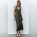 Zara Dresses | New & Tags Zara Polka Dot Slip Dress! Brand New With Tags! | Color: Black/Green | Size: L