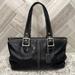 Coach Bags | Coach 9545 Legacy Classic Zip Black Leather Satchel Handbag Tote Shoulder Bag | Color: Black/Silver | Size: Os