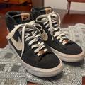 Nike Shoes | Nike Pomegranate Black Hi Top Shoes Casual Sneaker Blazer Mid 77 Sz 9.5 | Color: Black/Brown | Size: 9.5