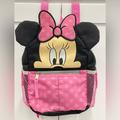 Disney Accessories | Disney Minnie Mouse Mini Backpack With Harness And Leash Nwot | Color: Pink | Size: 11” Tall