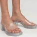 Gucci Shoes | Gucci Rubber Transparent Sandals | Color: Silver/White | Size: 7