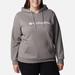 Columbia Tops | Columbia Women's Gray Long Sleeve Casual Pullover Hoodie Size Large | Color: Gray | Size: L