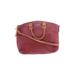 Dooney & Bourke Leather Satchel: Burgundy Bags