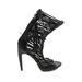 Penny Loves Kenny Heels: Black Print Shoes - Women's Size 8 - Open Toe