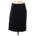 Diane von Furstenberg Casual Skirt: Black Solid Bottoms - Women's Size 4