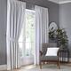 Fusion - White Blackout Curtains W46 x L72x" (117 x 183cm) - Pencil Pleat Curtains in Plain White - 2x Panels - Thermal Curtains for Bedroom & Living Room - Pleated Curtains and Drapes in White