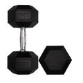 NTEK Hex Dumbbells, Dumbbell Weights for Weight Training, Cast Iron Chrome Dumbbell, Poly Rubber Encased Dumbbell, Portable Hand Weights Dumbbell Home Gym Workout (20 Kilograms, PACK OF 2)