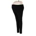 H&M Mama Leggings: Black Print Bottoms - Women's Size Medium Maternity