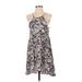 Kimchi Blue Casual Dress: Gray Print Dresses - Women's Size Small