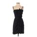 BCBGMAXAZRIA Casual Dress - Party Square Sleeveless: Black Print Dresses - Women's Size 2