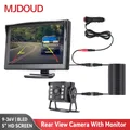 MJDOUD-Caméra de recul de voiture avec moniteur pour camion caméra étanche à vision nocturne écran