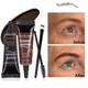 Teinture EyebloggCream avec pinceau 4 couleurs imperméable liquide naturel tatouage des
