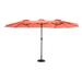 Arlmont & Co. Crigger 178" x 105" Rectangular Sunbrella Umbrella Metal in Orange | Wayfair 21C5F8B2CEE14E16A8CC64B2FC989265
