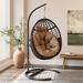 Dakota Fields Clessie Hammock w/ Stand Wicker/Rattan in Brown | 77.6 H x 33.9 W x 36.6 D in | Wayfair 04B9ABC52B454C95B35F99B17F829661