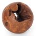 Millwood Pines Atreju Decorative Teak Ball 8" in Brown | 17.7 H x 9.1 W x 9.1 D in | Wayfair EC10AD068F82457B94B75FF3C3BD2174
