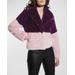 Holden Two-tone Faux Fur Chubby Coat