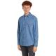 Tommy Jeans Herren Hemd Western Denim Shirt Freizeithemd, Blau (Mid Indigo), L