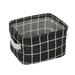 Christmas Gifts Clearance! SHENGXINY Closet Organizers And Storage Clearance Canvas Storage Bins Basket Organizers Foldable Fabric Cotton Linen Storage Bins For Makeup Book Baby Toy Basket Black