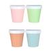 FRCOLOR 4pcs Ice Cream Cups with Lids Yogurt Containers Soup Cups Empty Cream Jars 200ml