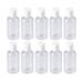 NUOLUX 10PCS 75ml Refillable Travel Bottle Press Storage Container Bottle for Shampoo Cream Lotion (Random Color)