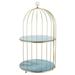 Vanity Stool Storage Rack Makeup Bathroom Organizer Dresser Cosmetic Birdcage Tray