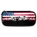 Party Crowd on a American Flag Pattern Stylish Leather Toiletry Bag - Durable Travel Organizer for Men and Women - Ideal for Cosmetics Toiletries and More!