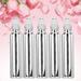 BOROCO 10ml Roller Bottles for Essential Oils with Roller Balls PerfumeIdeal Bottles for Home and Travel(5-Pack Sliver)(B044Y 10ml sliver)