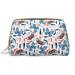 LNWH Large Capacity Makeup Bag Watercolor Two Color Butterfly Art Pattern PVC Leather Cosmetic Bags Perfect for Makeup Lovers Travelers and Professionals