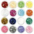 16 Boxes Nail Accessories Nail Art Decoration Glitter Makeup Nail Art Sequins Nail Sequins for Nail Art Glitter Flakes Nail Art Body Glitter Five-pointed Star Glitter Manicure Acrylic Sequins