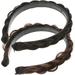 Girl Hairpiece Decor Supply Herringbone Headband Women Hoops Braided Lady Wig Vintage Resin High Temperature Wire 4 Pcs