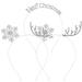 Christmas Antler Snowflake Headband 3pcs Headbands Tiara Hair Accessories The Trip Reindeer Antlers Miss