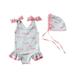 Sunloudy Baby Girls Summer Swimwear Set Sleeveless Bowknot Cute Backless Swimsuit